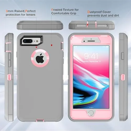 Close look at the for 7 Plus Case, 8 Plus Case with Explosion-Proof Film[2 build quality