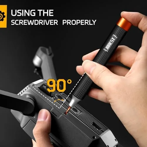 Another view of the JOREST 32-In-1 Small Precision Screwdriver Set Magnetic, Eyeglass Repair Kit