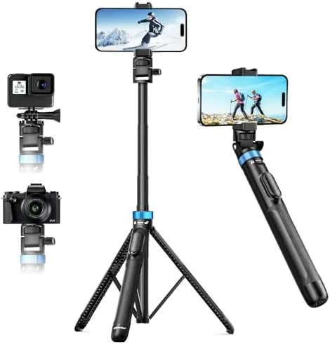 UBeesize 72" Phone Tripod - Tripod for iPhone & Selfie Stick with Phone Holder Review: Tested and Rated