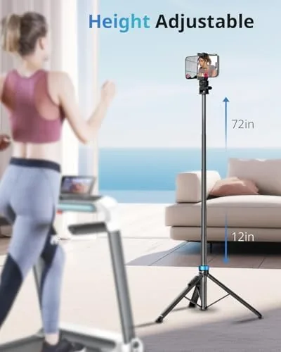 Close look at the UBeesize 72" Phone Tripod - Tripod for iPhone & Selfie build quality