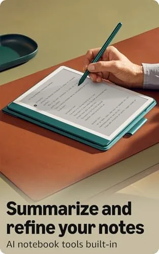 A handwritten daily journal page on the Kindle Scribe