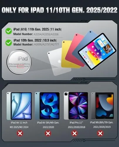 Close look at the MoKo for iPad 10th Generation Case 2022 10.9 inch with build quality