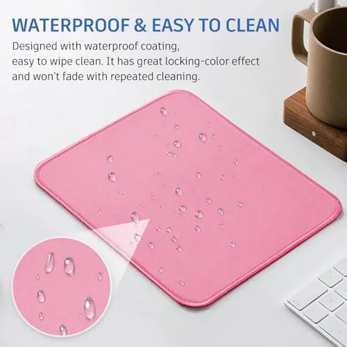 The Mouse Pad, Nice and Cute, Splash-Proof Textured, Stitched Edge Non-Slip compared in context