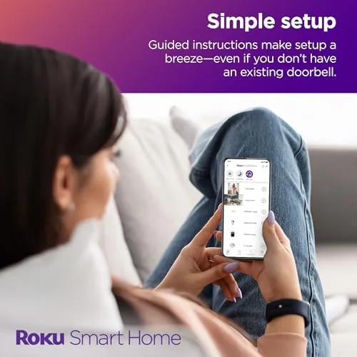 Another view of the Roku Smart Home Wireless Video Doorbell & Chime - 1440p