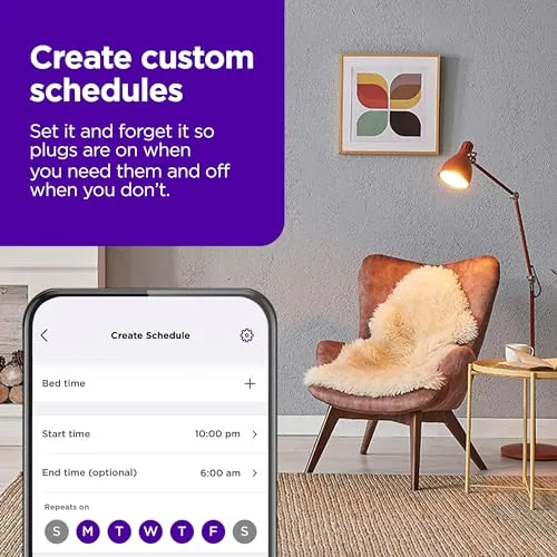 The Roku Smart Home Indoor Smart Plug, 2-Pack - WiFi Smart in real use