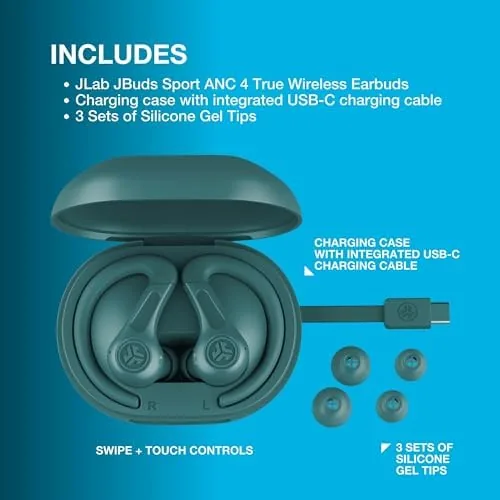 Testing the JLab, JBuds Sport ANC 4, True Wireless Earbuds, Active Noise over two weeks