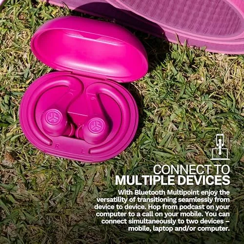 Another view of the JLab , JBuds Sport ANC 4, True Wireless Earbuds, Active