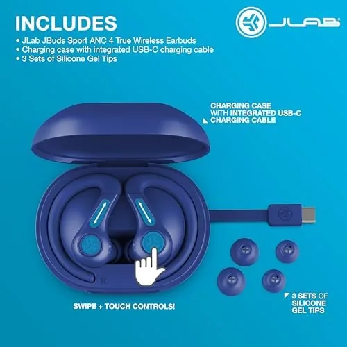 Testing the JLab, JBuds Sport ANC 4, True Wireless Earbuds, Active Noise over two weeks