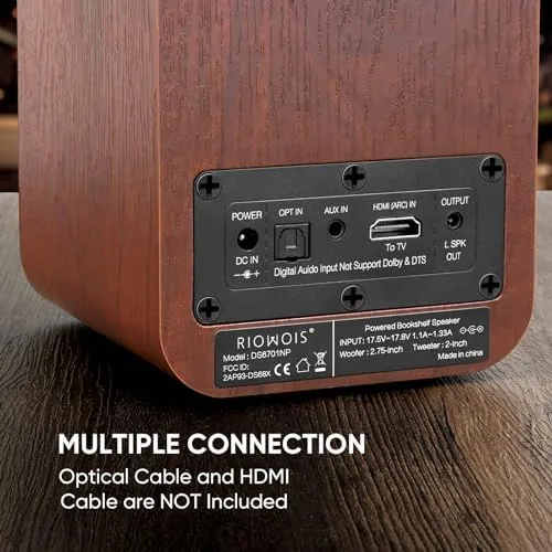 The RIOWOIS Powered Bookshelf Speakers, Desktop Speakers for Record Player | compared in context