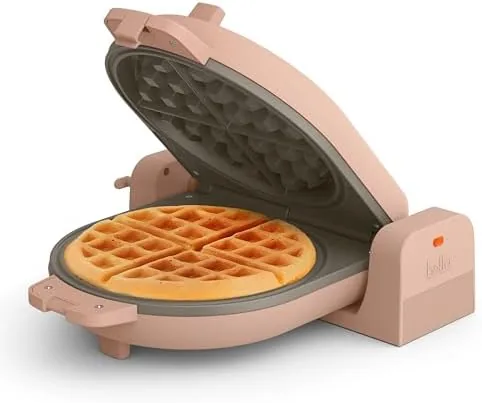 bella Fits-Anywhere Flip-n-Store Belgian Waffle Maker Review (Blossom): Deep Pockets, Small Footprint
