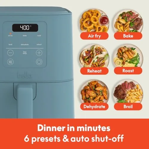 The Surf air fryer compared in size with a full size basket air fryer