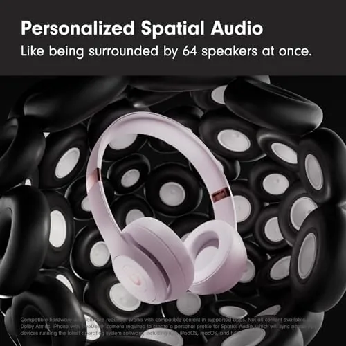 Beats Solo 4 worn during a commute on public transport