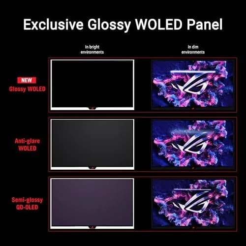 Close look at the ASUS ROG XG27AQDMG 27 Inch 1440p 240Hz Glossy OLED Gaming build quality