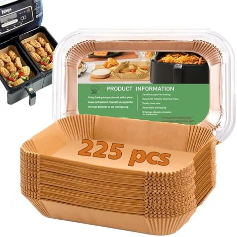 Air Fryer Liners for Ninja Dual, Ninja Foodi Air Fryer Liners Rectangle | 225Pcs Review: Tested and Rated