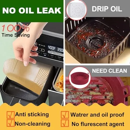 The Air Fryer Liners for Ninja Dual, Ninja Foodi Air Fryer in real use