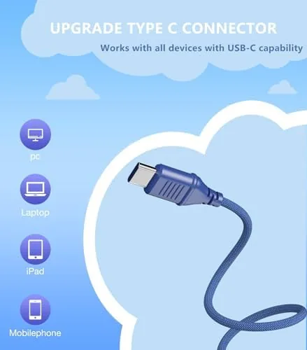 Close look at the Bywulanda Upgrade USB Type C Kids Headphone for School, 94dB build quality