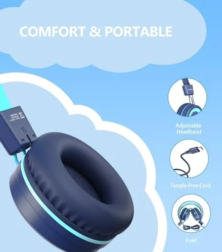 The Bywulanda Upgrade USB Type C Kids Headphone for School, 94dB compared in context