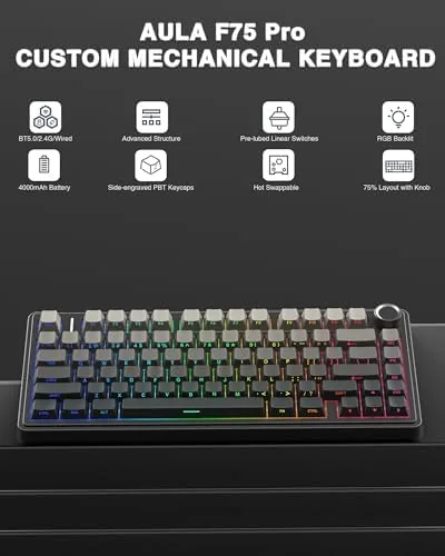 Close up of the rotary knob and the top right corner of the keyboard case