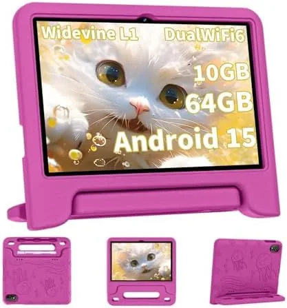 Overview of the COLORROOM 2026 Upgraded Android 15 Tablet, 10inch Kids Tablet, Octa-core