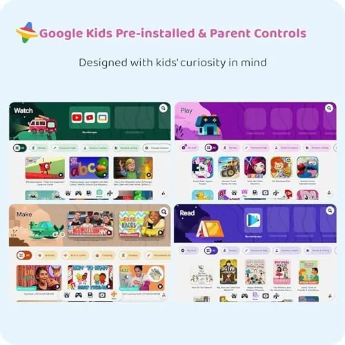Close look at the COLORROOM 2026 Upgraded Android 15 Tablet, 10inch Kids Tablet, Octa-core build quality