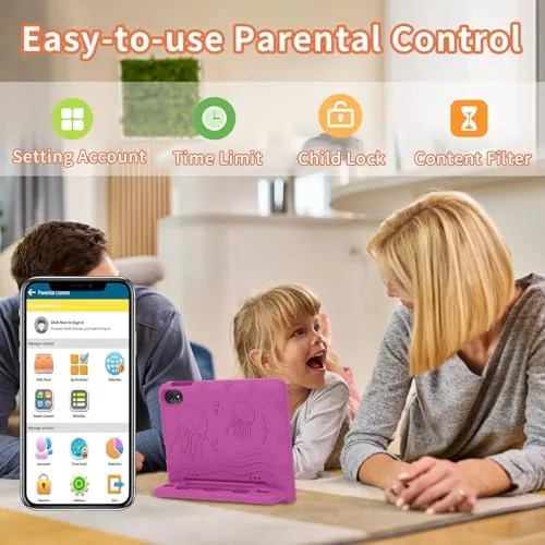 Another view of the COLORROOM 2026 Upgraded Android 15 Tablet, 10inch Kids Tablet, Octa-core