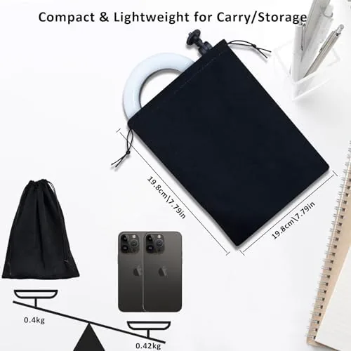 The Desk Ring Light with Telescopic Stand, Travel Desktop Hola Light compared in context