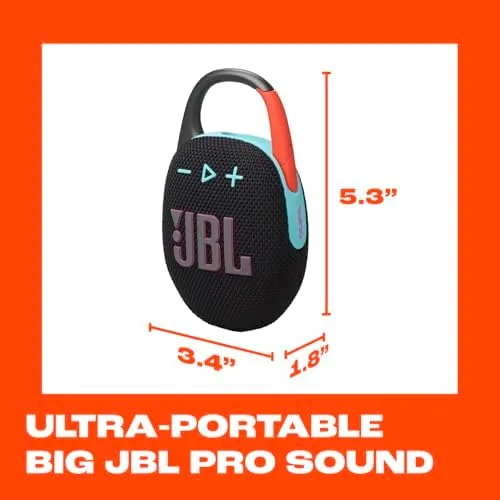 Another view of the JBL Clip 5 - Ultra-Portable Waterproof Speaker - Black |