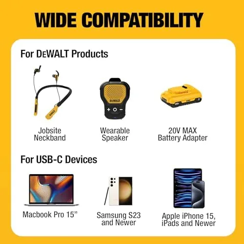 Close look at the DEWALT Heavy Duty USB C Car Charger, 120W 2-Port PD build quality