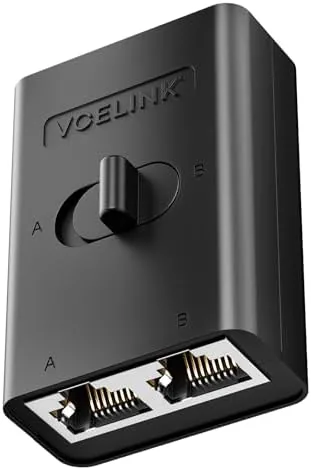 VCELINK 1000Mbps Passive Ethernet Selector, CAT6 Ethernet Switch, 1-Pack | Power-Free Passive Operation, PoE Review: Tested and Rated
