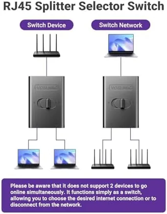 Close look at the VCELINK 1000Mbps Passive Ethernet Selector, CAT6 Ethernet Switch, 1-Pack | build quality