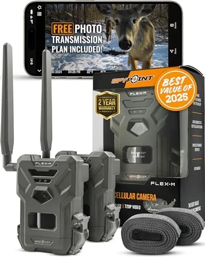 SPYPOINT Flex-M Twin Pack Cellular Trail Cameras - Best Hunting Accessories, No WiFi Needed Review: Tested and Rated