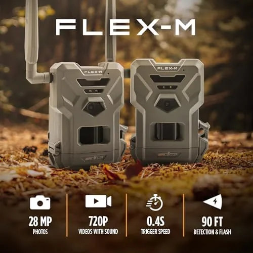 Another view of the SPYPOINT Flex-M Twin Pack Cellular Trail Cameras - Best Hunting