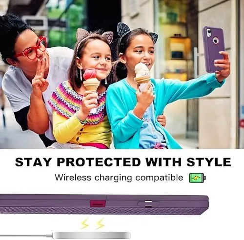 The for iPhone XR Case with Explosion-Proof Film[2 Pack],3 in 1 in real use