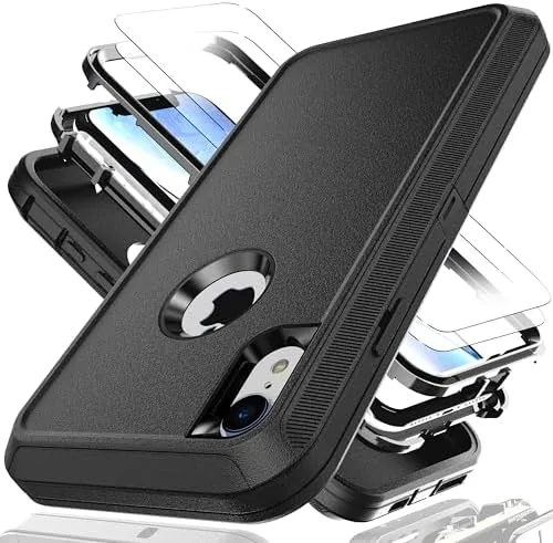 for iPhone XR Case with Explosion-Proof Film[2 Pack],3 in 1 Shockproof TPU Hard PC Review: Tested and Rated