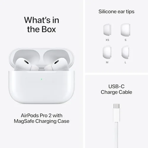 The AirPods Pro 2 unboxing with USB-C case and tips