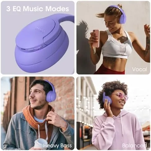 The DOQAUS Bluetooth Headphones Over Ear, Headphones Wireless with 90H Playtime in real use