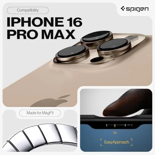 The metal kickstand on the back of the Spigen Tough Armor case folded out