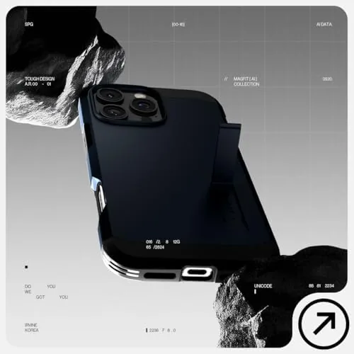 The Spigen Tough Armor case on a table viewed from the front