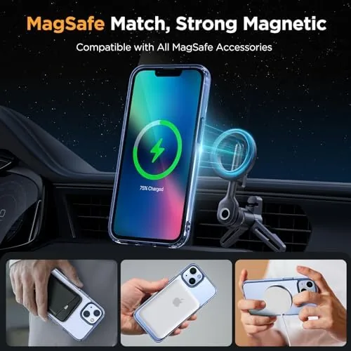 Detail shot of the miracase Magnetic for iPhone 13 Case 6.1 inch (Compatible with features