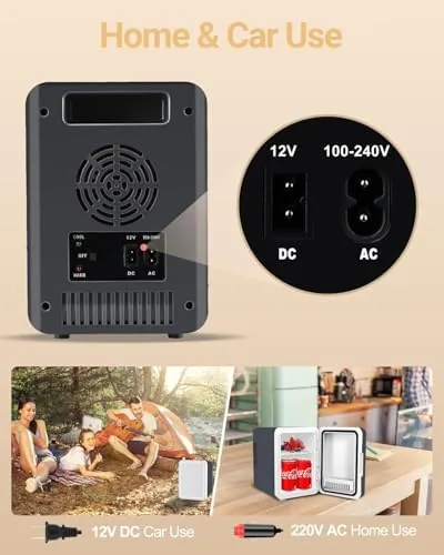 The Upgrade Skincare Fridge with Dimmable LED Light Mirror, 4L/6Can Cooler compared in context