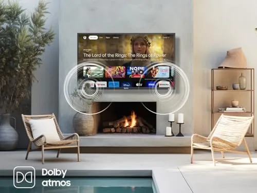 The SYLVOX Outdoor TV, 55 inch Waterproof Smart Outdoor TVs, 4K in real use