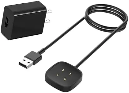 for Versa 4 Charger Versa 3 Charging Cable Wall Plug Charger Compatible with Fitbit Review: Tested and Rated