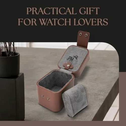 Another view of the Penitent Man Leather Watch Travel Case for Men | Smart