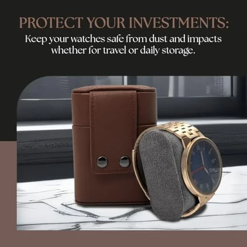 The Penitent Man Leather Watch Travel Case for Men | Smart compared in context