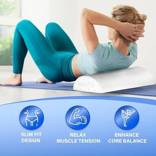 The Yes4All Medium Firm Half Foam Rollers for Post-Workout Relaxation, 12/18/24/36 in real use