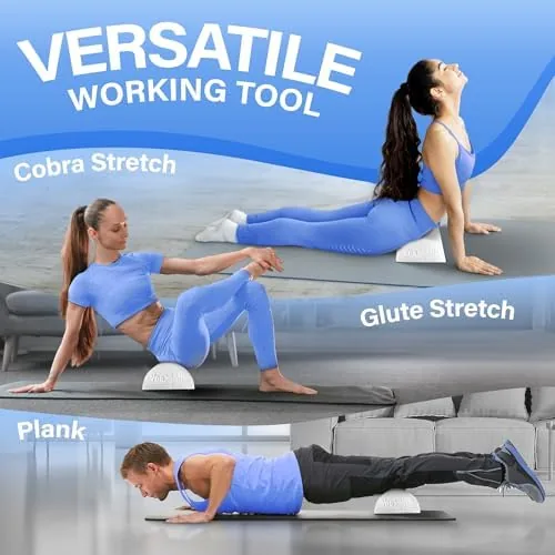 Another view of the Yes4All Medium Firm Half Foam Rollers for Post-Workout Relaxation, 12/18/24/36