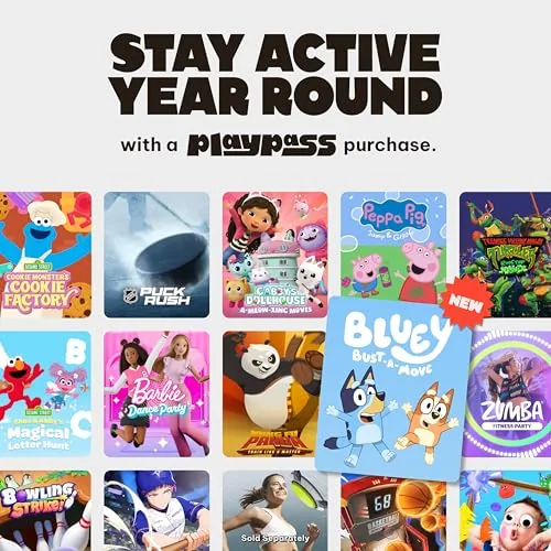 Kids playing an active game with the Nex Playground in the living room