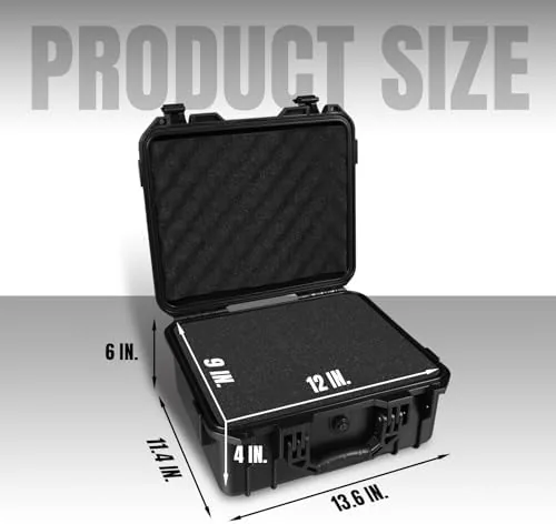 Close look at the Jack Boss Hard Case, 13.6 x 11.4 x 6 Inch build quality