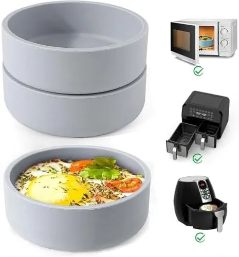 ZHYEEDAA silicone egg molds with eggs and a whisk on a kitchen counter