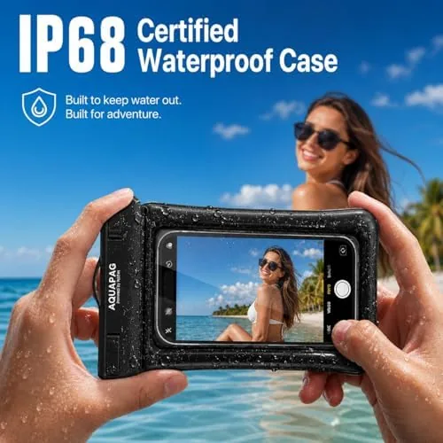 Another view of the NEPHI IPX8 Floating Waterproof Phone Pouch 2 Pack-Up to 8.0"，Floating